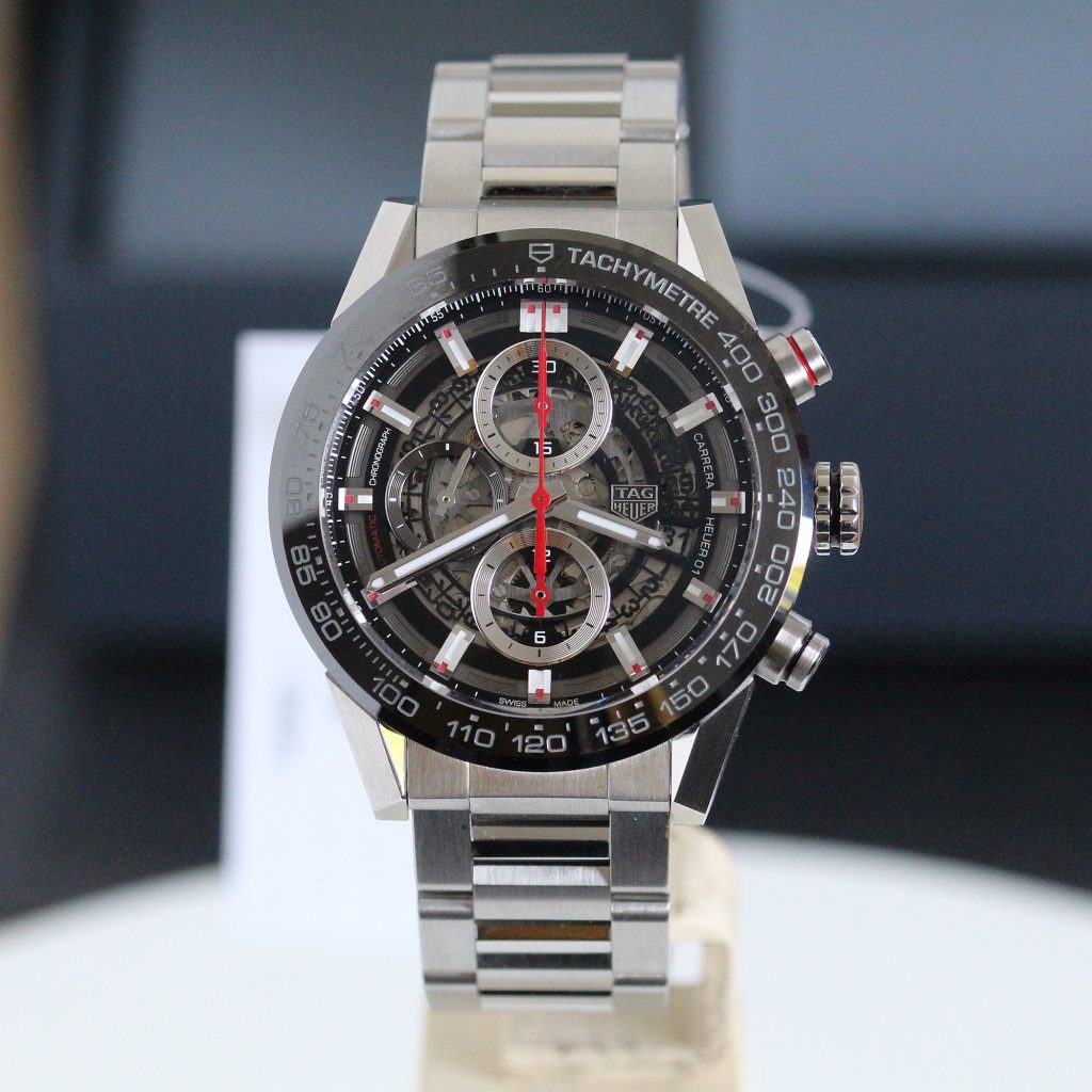 TAG Heuer Carrera Chronograph Automatic 01 Skeleton Watch CAR201V BA0766 Unworn