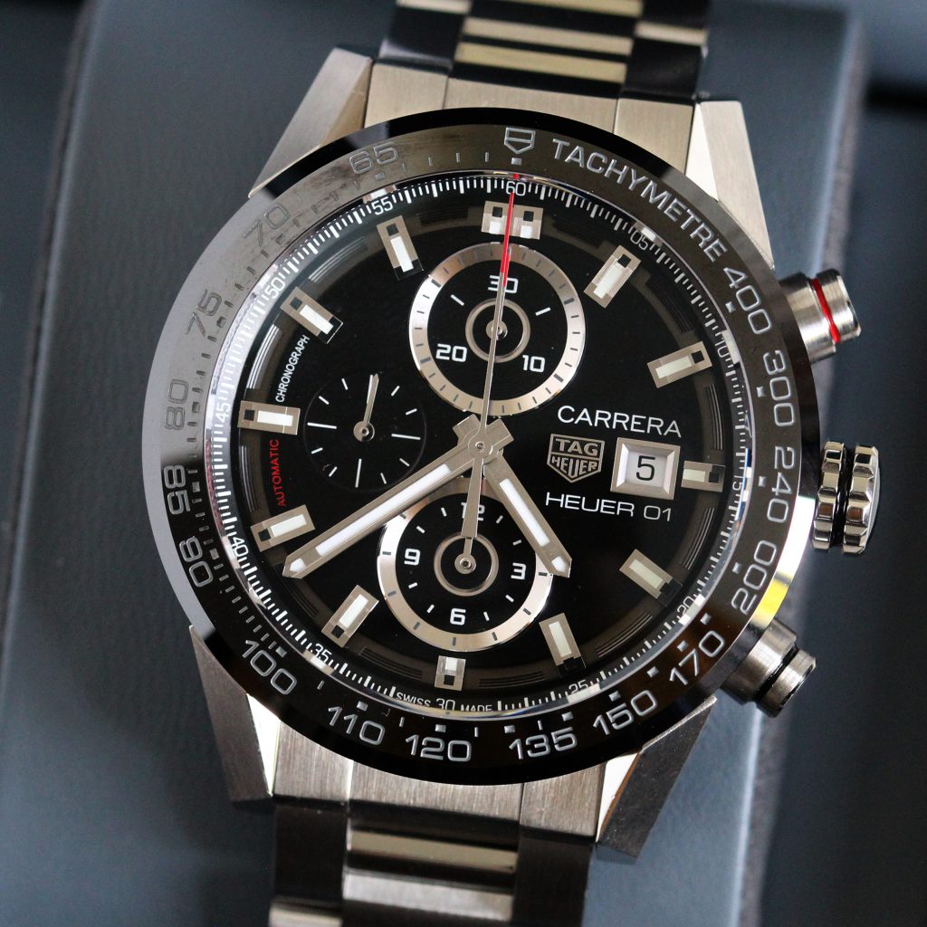 TAG Heuer Carrera Heuer 01 Chronograph Steel Ceramic Watch CAR201Z.BA0714 Unworn